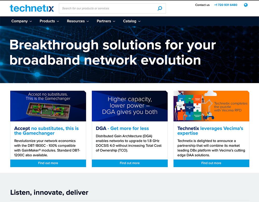 Technetix web site
